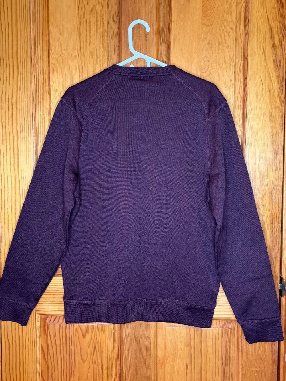 Greg Norman for Tasso Ella Men's Heathered Burgundy/Maroon V-Neck Pullover